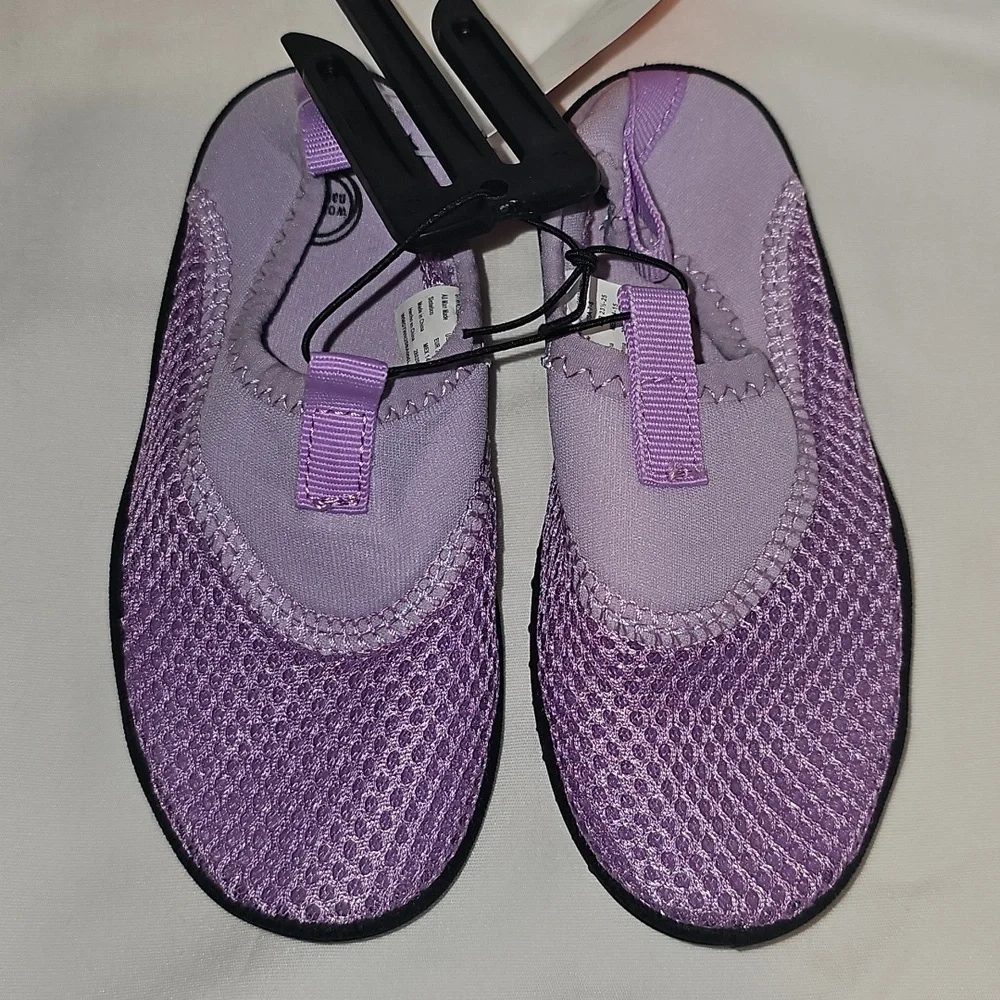 Wonder Nation Toddler Girls Size 7/8 Purple Water Shoe New